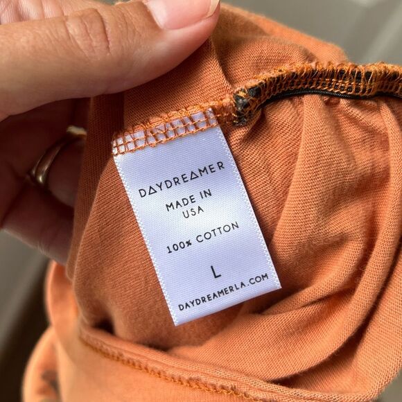 Daydreamer x Free People Butterfly Cropped Muscle Tee Size Large - Picture 7 of 7